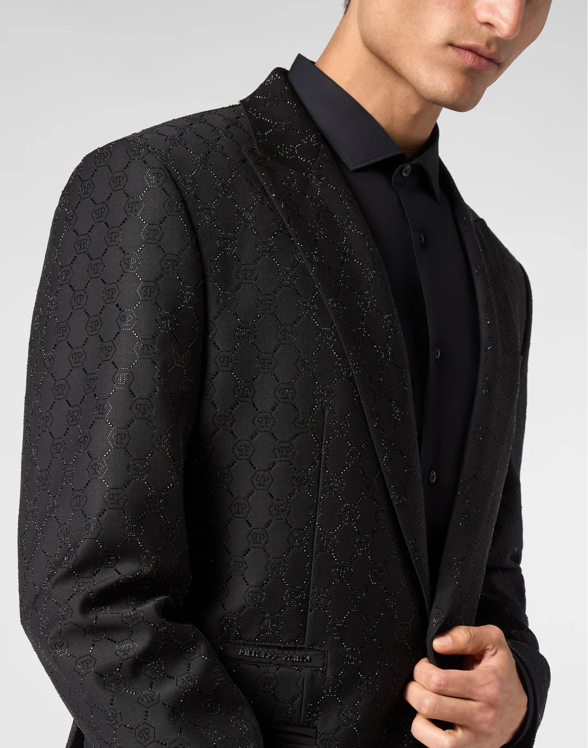 Wool Blazer Monogram, цвет: Черный