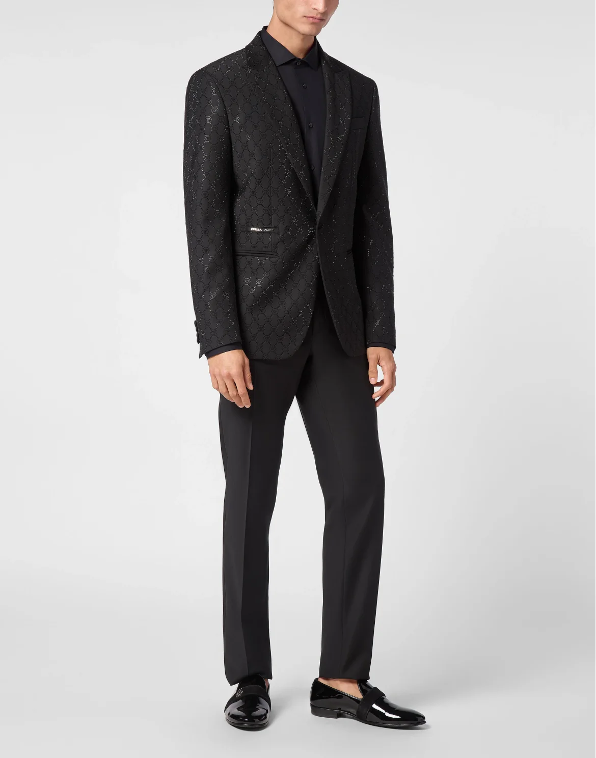 Wool Blazer Monogram, цвет: Черный