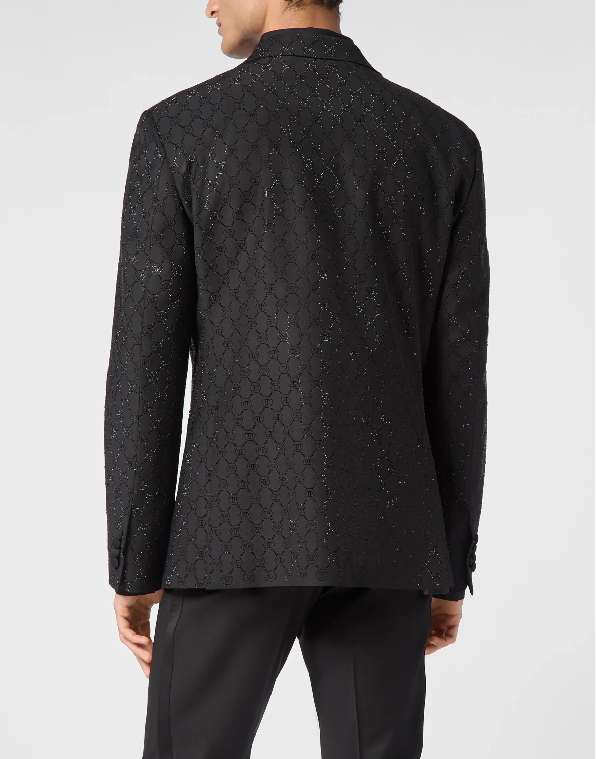 Wool Blazer Monogram, цвет: Черный
