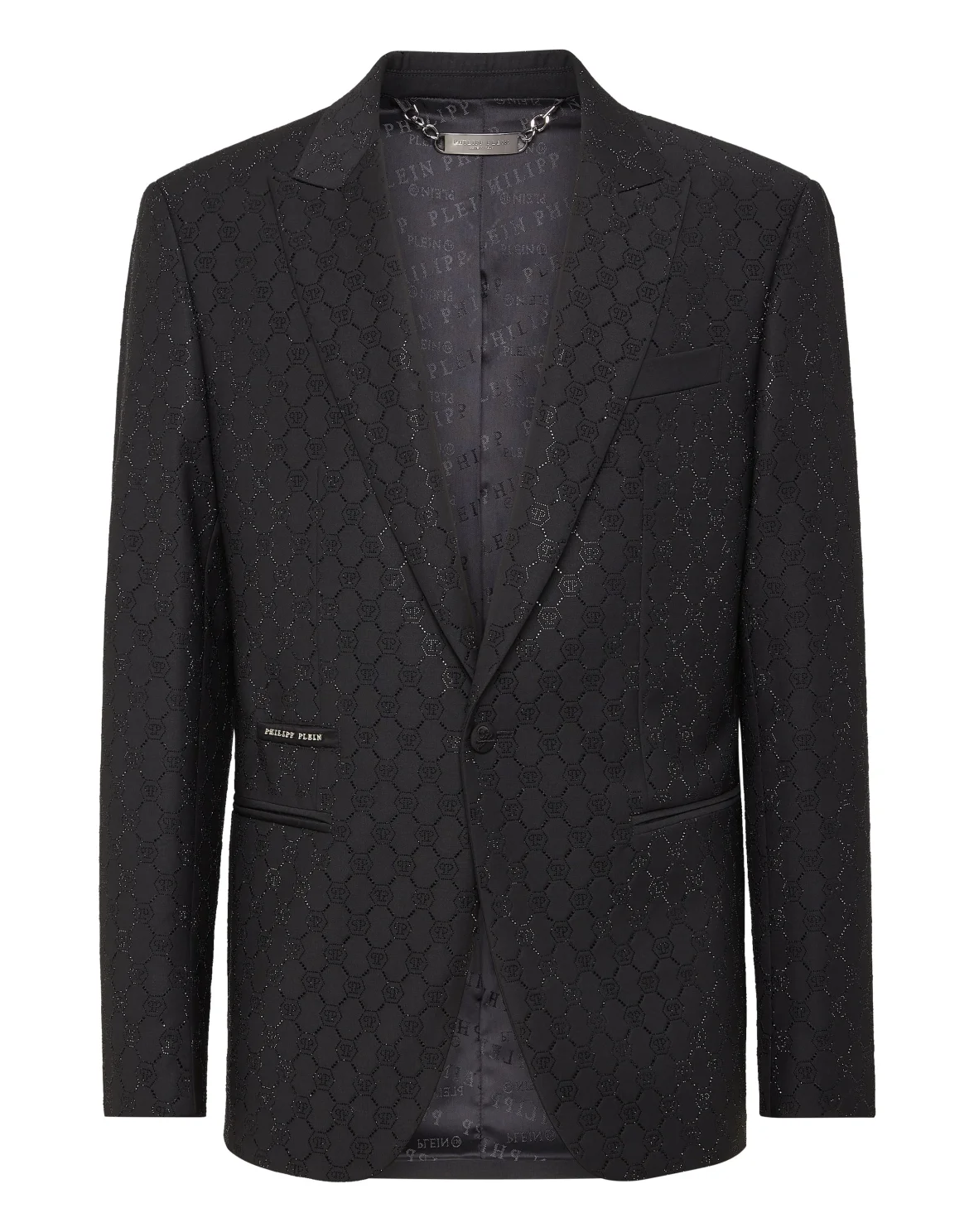 Wool Blazer Monogram, цвет: Черный