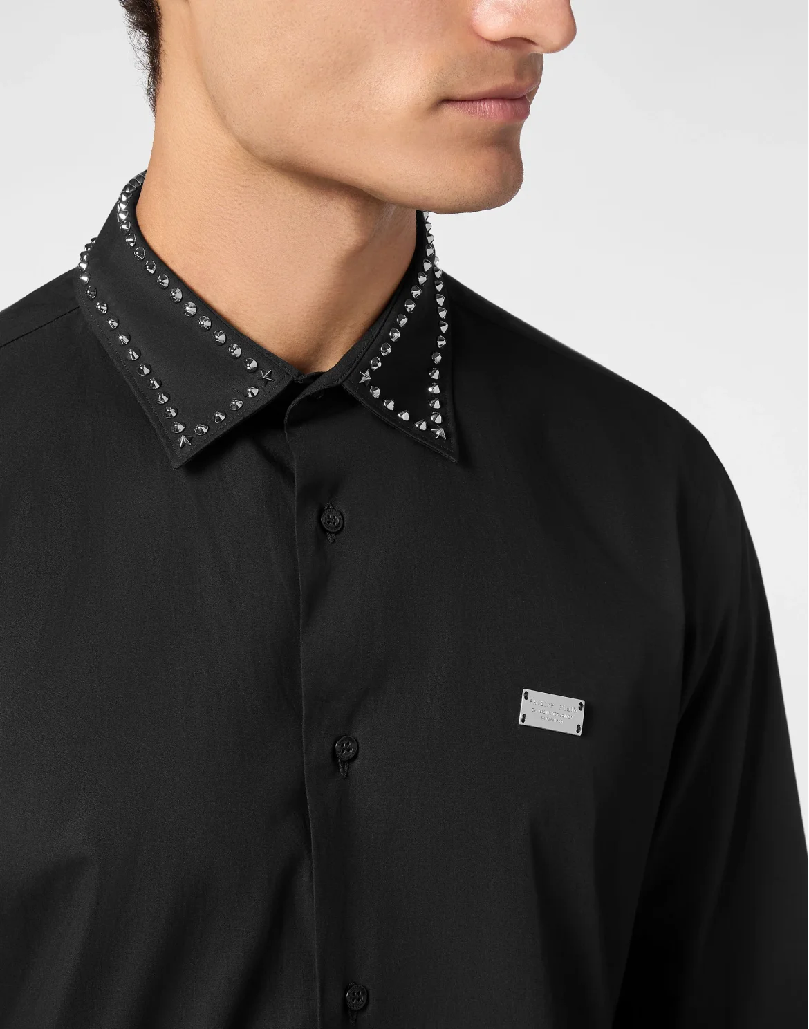 Shirt Sugar Daddy Cut LS Studs, цвет: Черный
