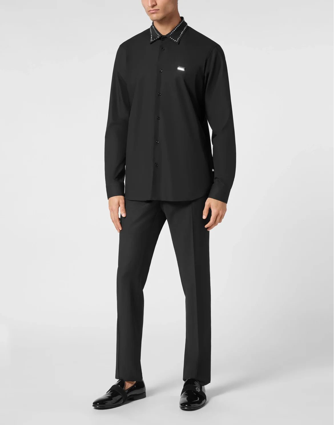Shirt Sugar Daddy Cut LS Studs, цвет: Черный