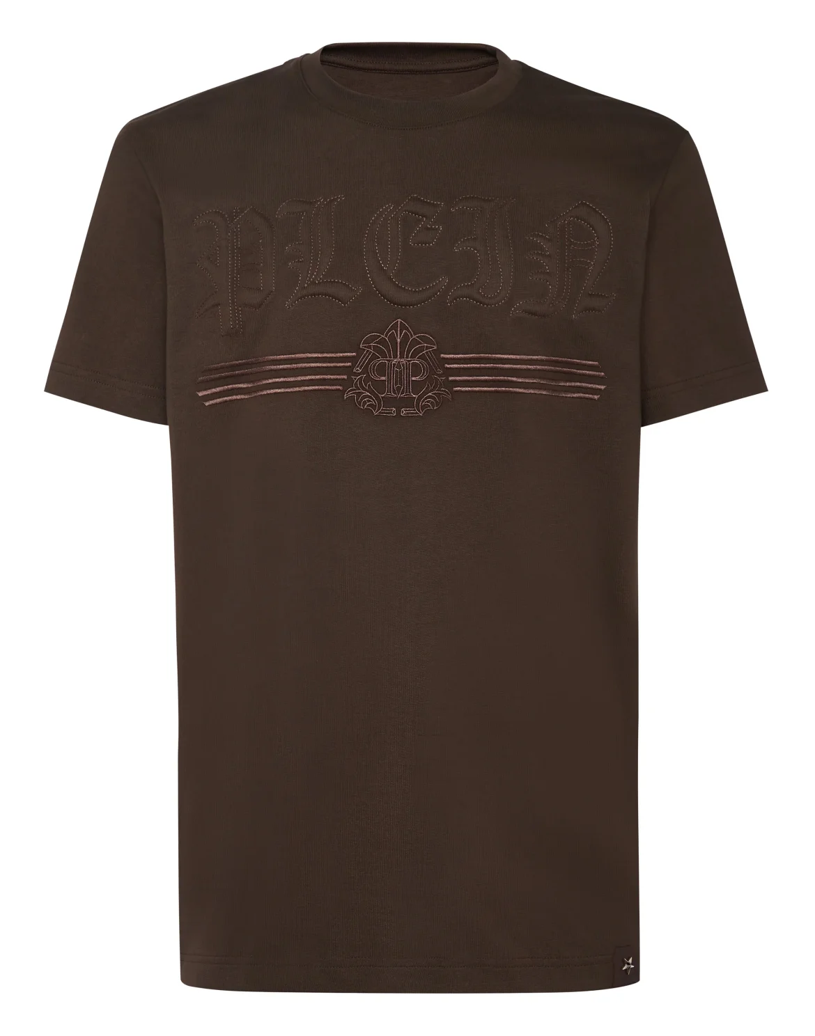 T-shirt Round Neck SS Gothic Plein, цвет: Коричневый