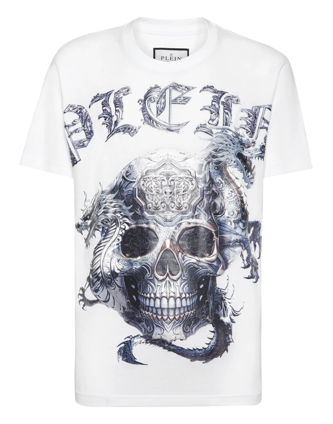 T-shirt Round Neck SS Skull, цвет: Белый