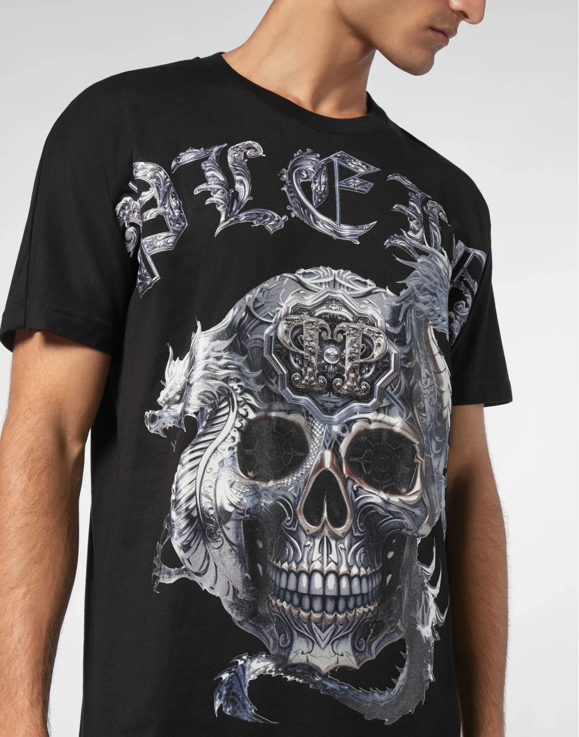 T-shirt Round Neck SS Skull, цвет: Черный