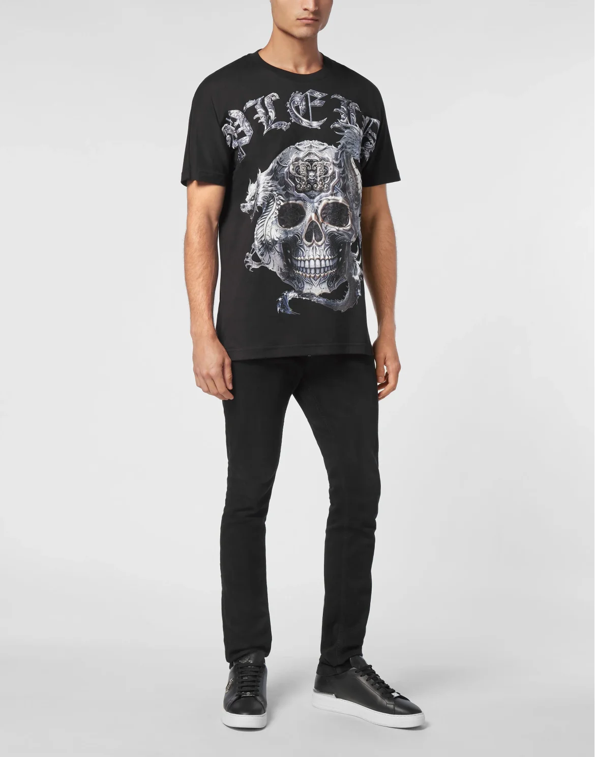 T-shirt Round Neck SS Skull, цвет: Черный