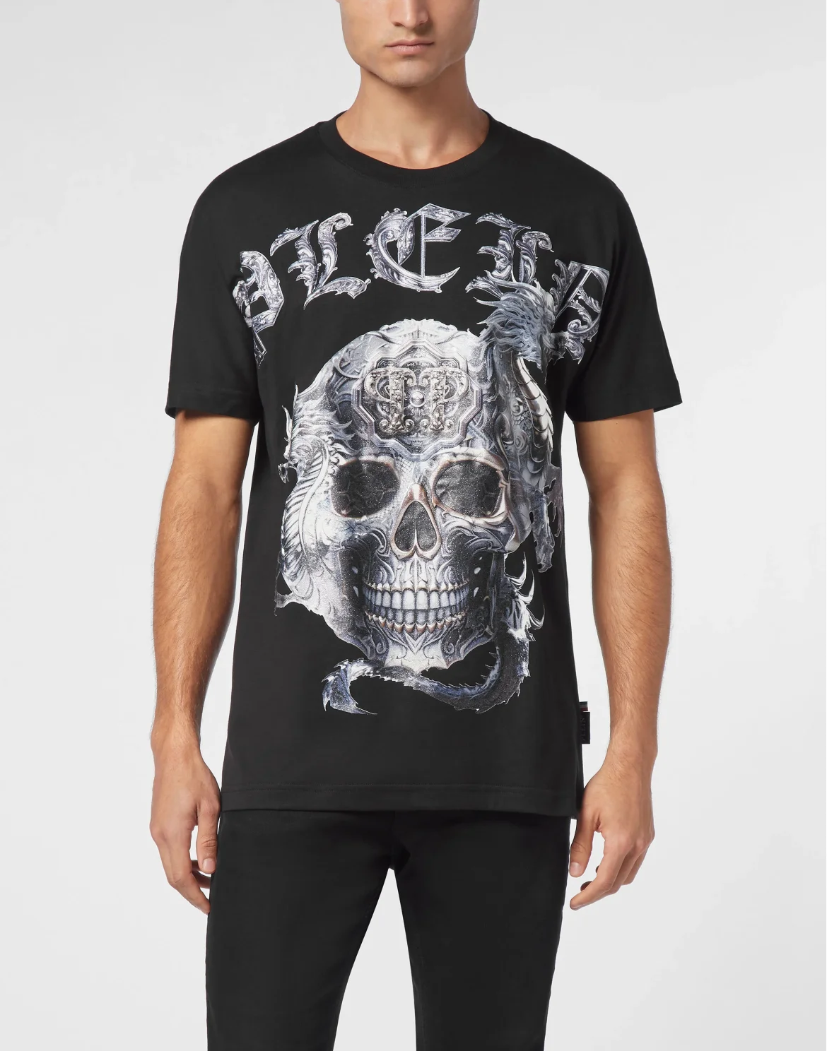 T-shirt Round Neck SS Skull, цвет: Черный
