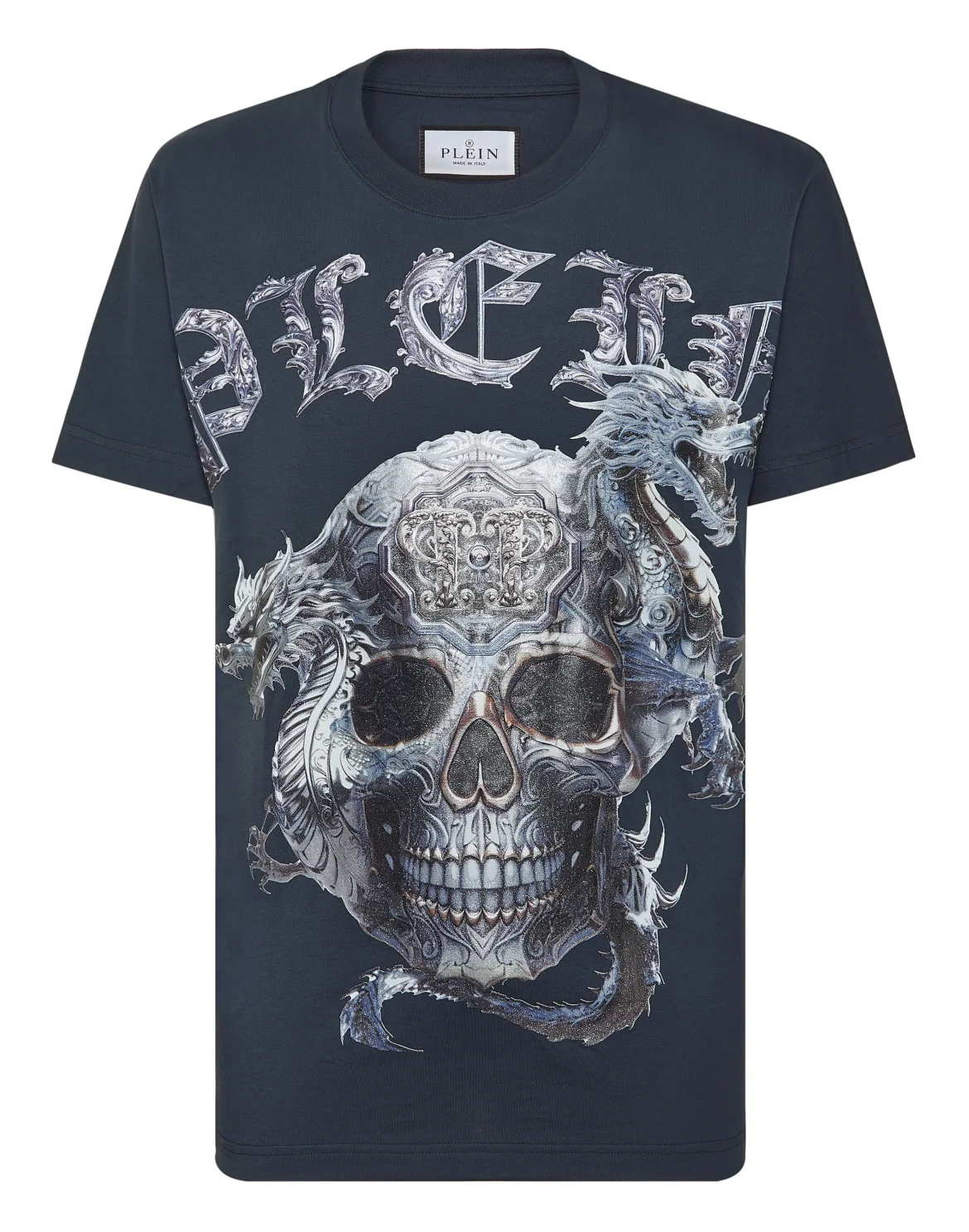 T-shirt Round Neck SS Skull, цвет: Синий