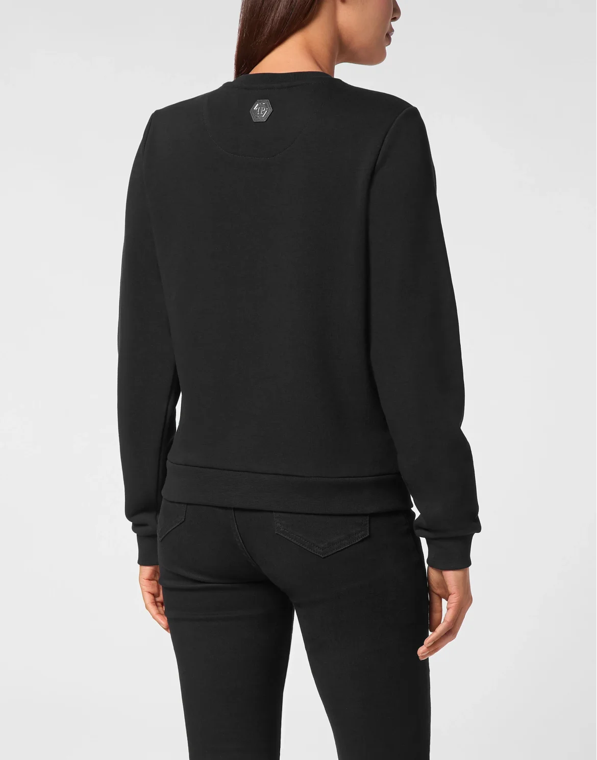 Sweatshirt Long-Sleeve Strass Teddy Bear, цвет: Черный