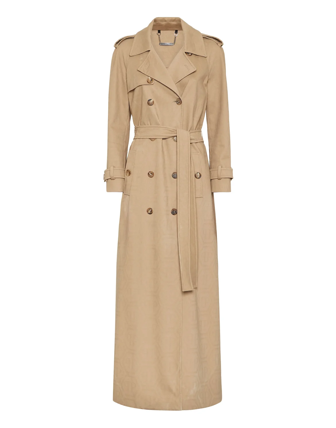 Long Trench Coat Monogram, цвет: Бежевый