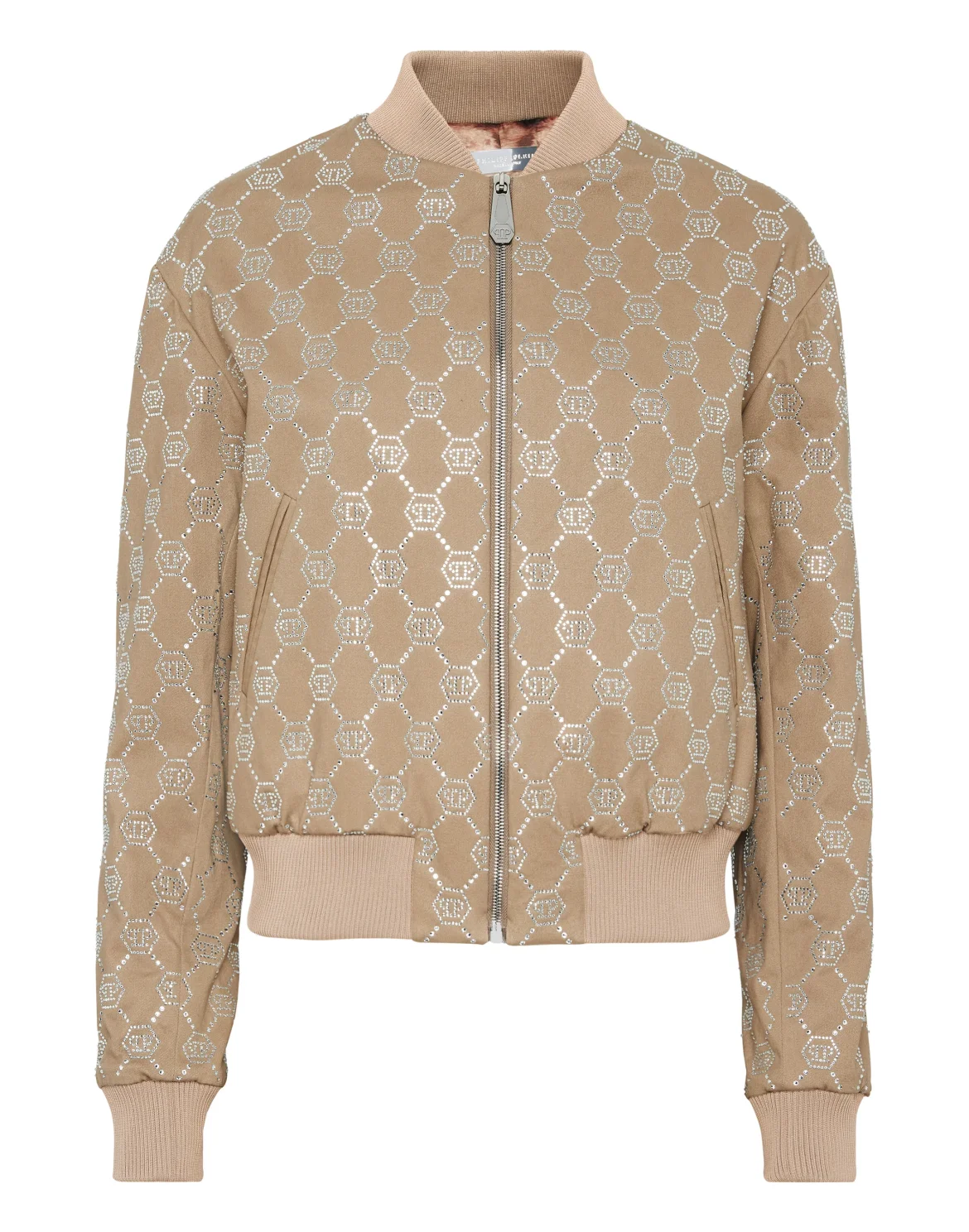 Gabardine Bomber Strass Monogram, цвет: Бежевый