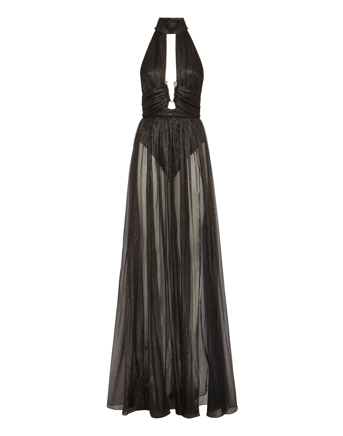 Chiffon Long Dress, цвет: Серебристый