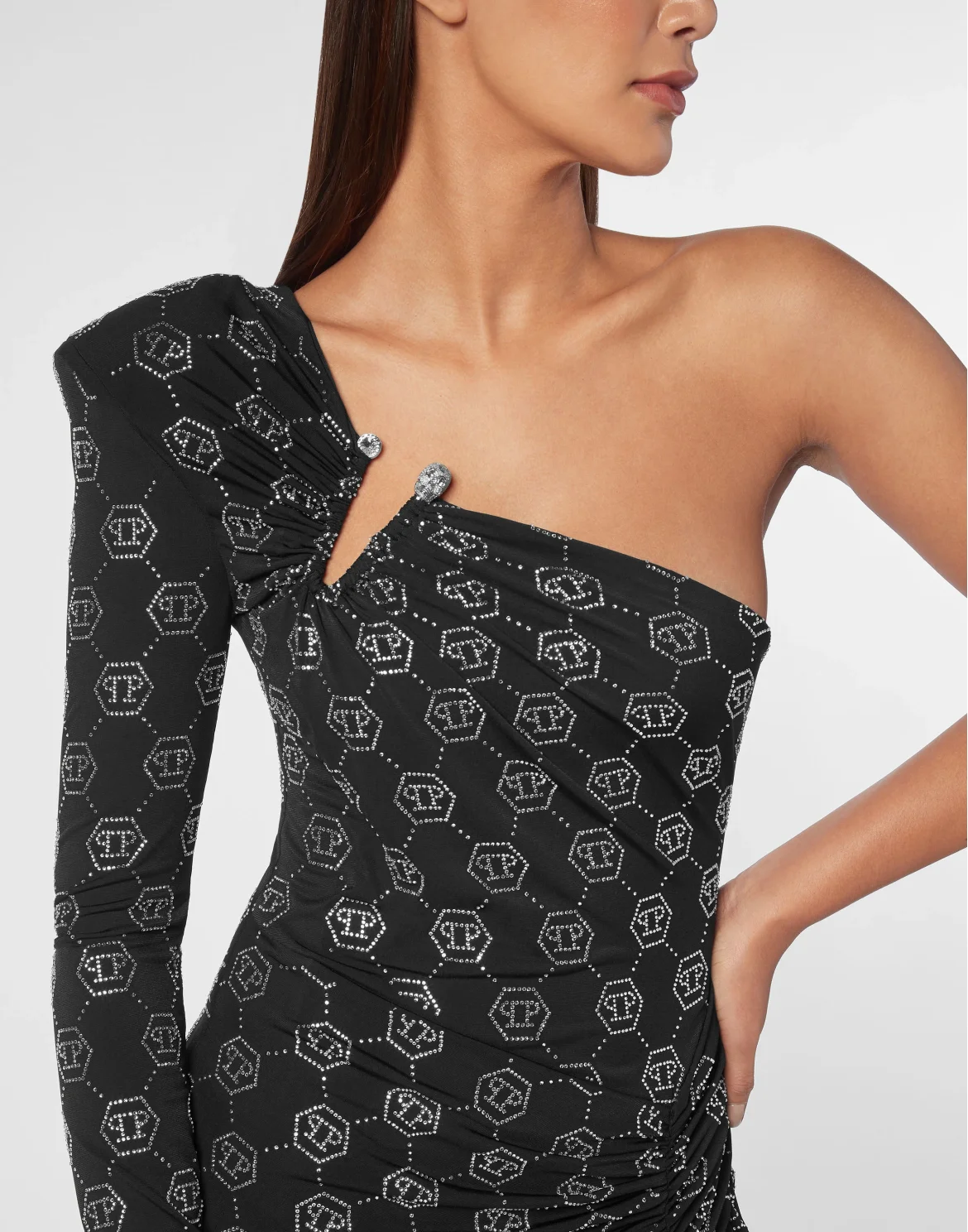 Long Dress Monogram, цвет: Черный