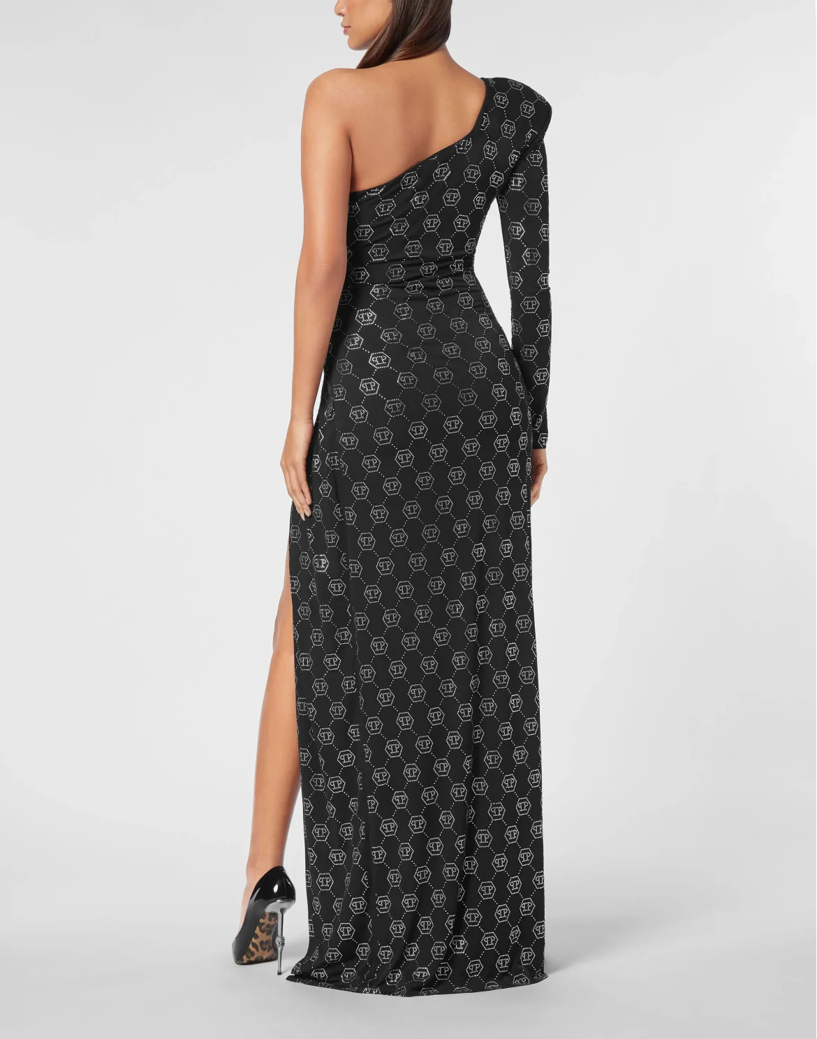 Long Dress Monogram, цвет: Черный