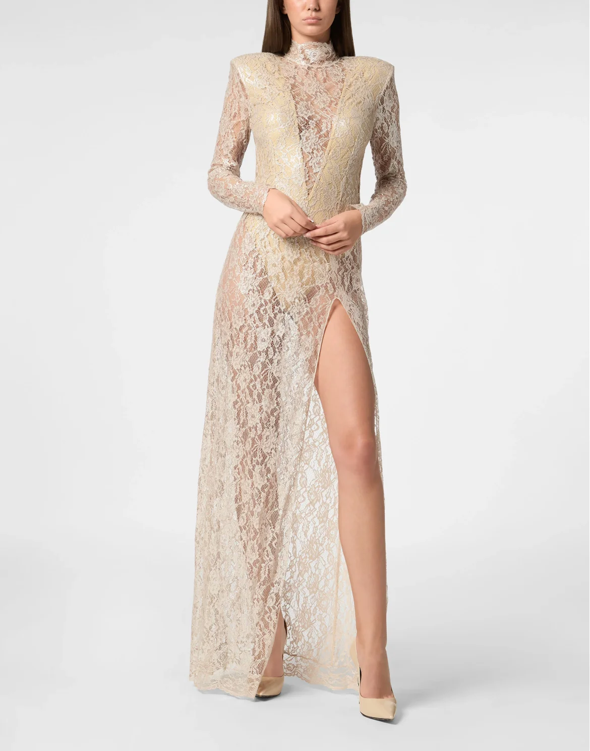 Lace Long Dress, цвет: Розовый