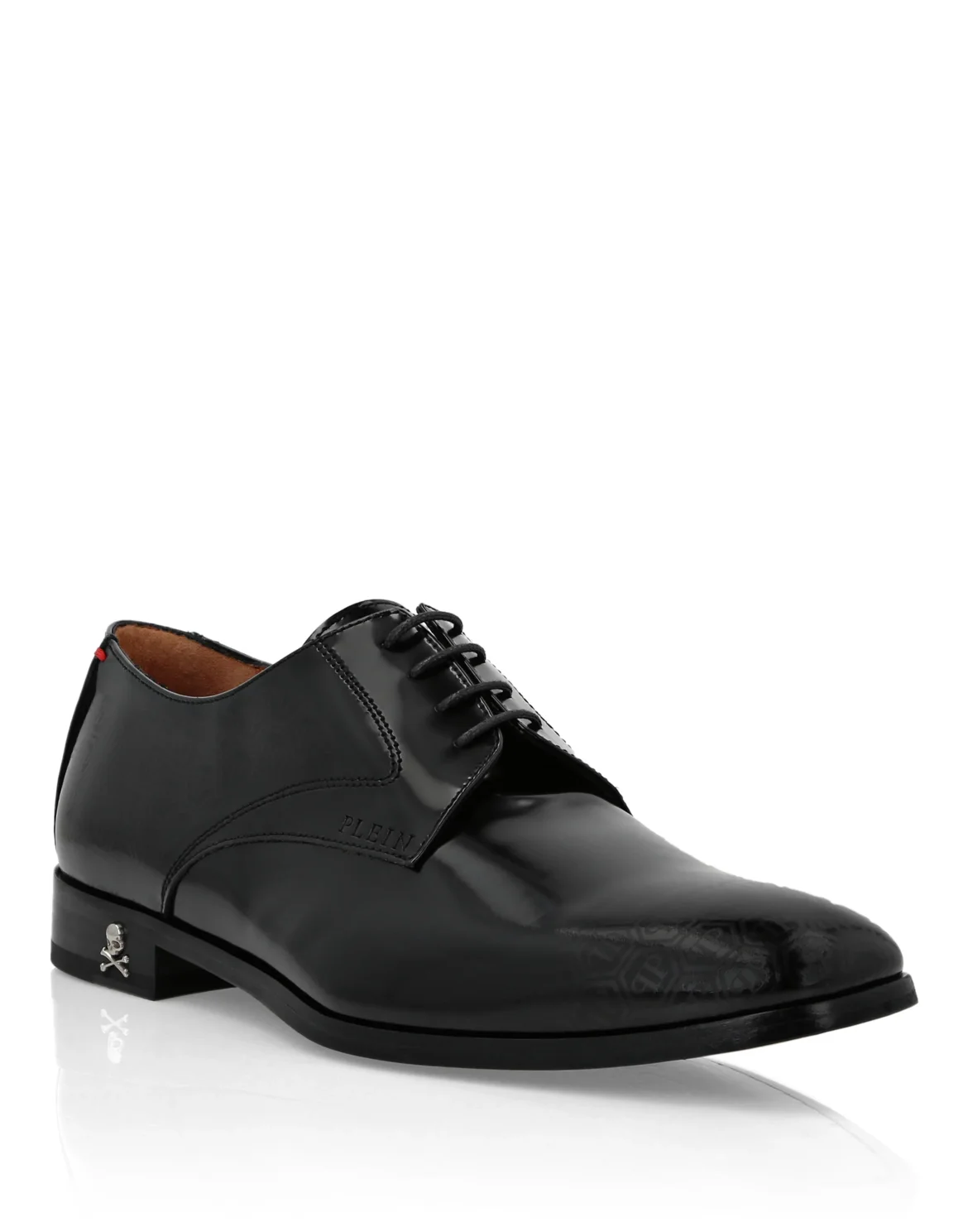 Leather Lace Up Shoes Monogram, цвет: Черный