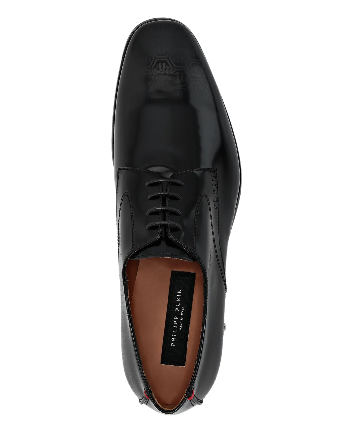 Leather Lace Up Shoes Monogram, цвет: Черный