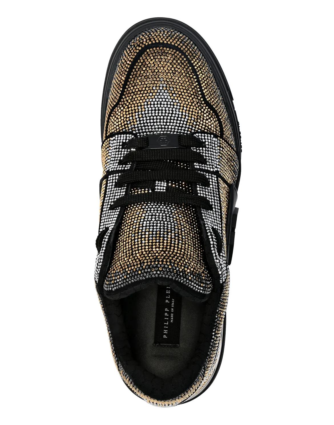 Suede Lo-Top Sneakers Strass Hexagon, цвет: Коричневый