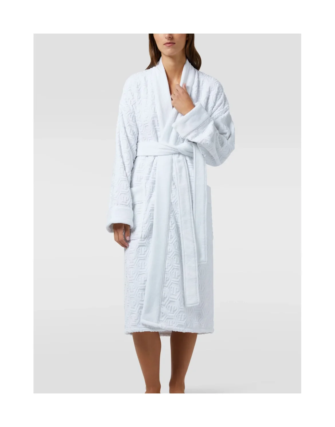 Kimono Bathrobe Hexagon, цвет: Белый