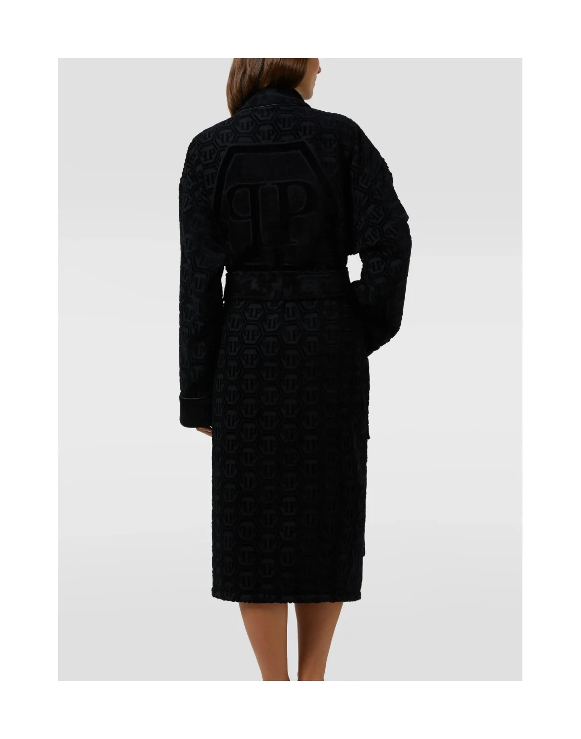 Kimono Bathrobe Hexagon, цвет: Черный