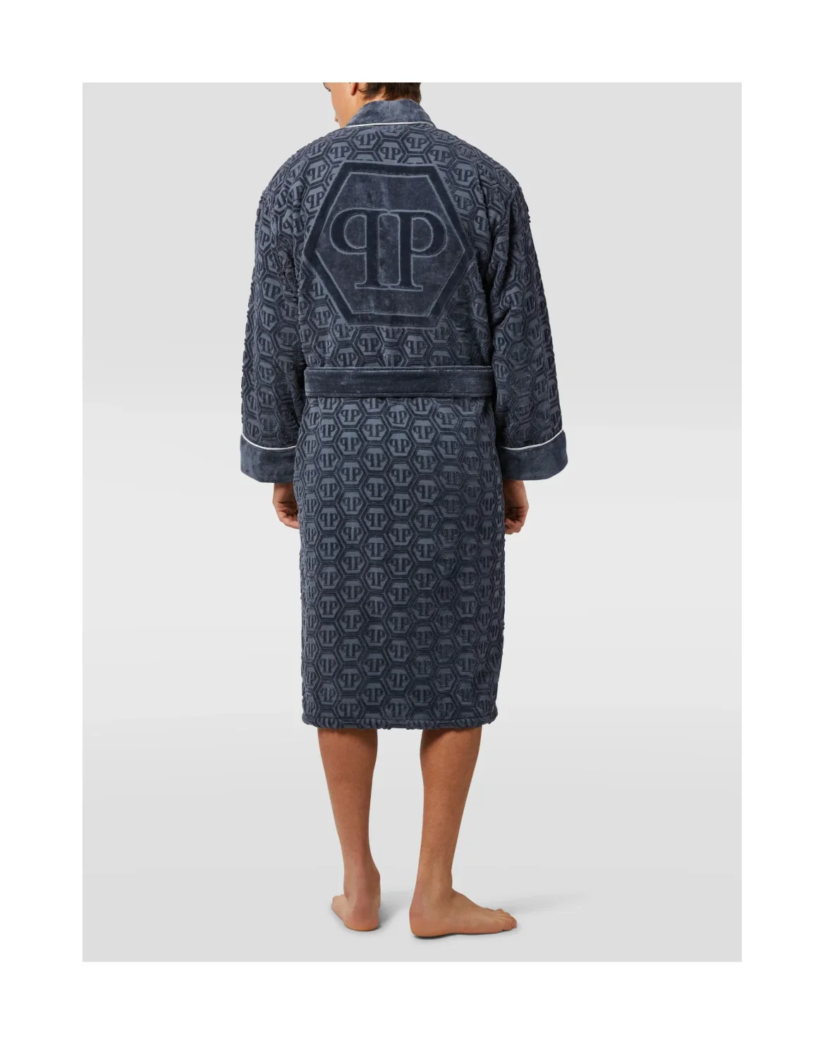 Kimono Bathrobe Hexagon, цвет: Серый
