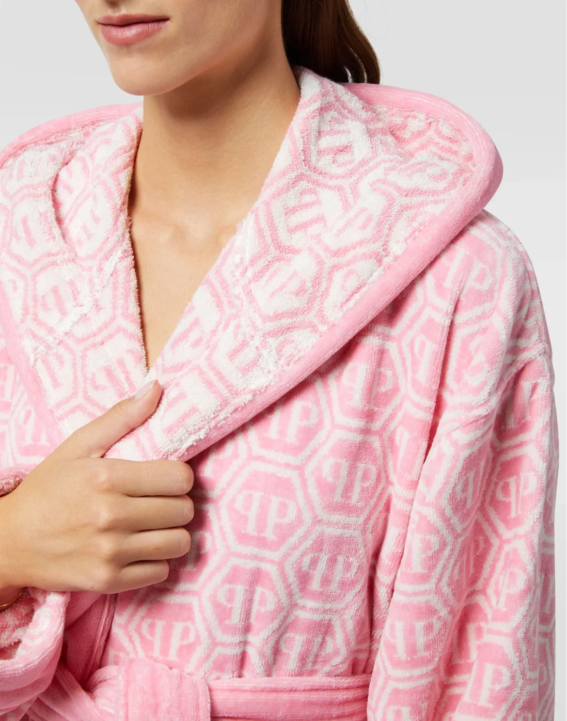 Hooded Bathrobe PP, цвет: Розовый