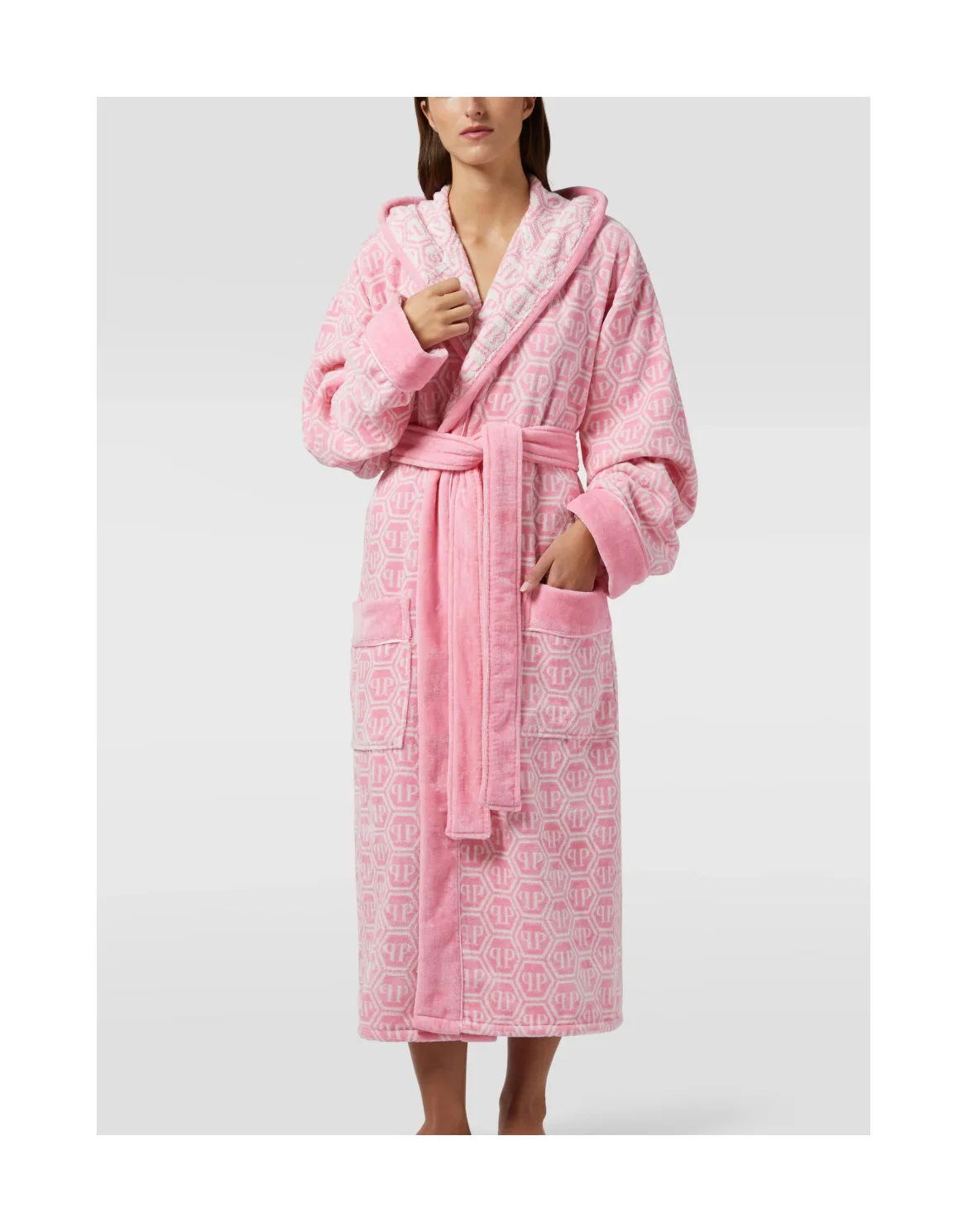 Hooded Bathrobe PP, цвет: Розовый