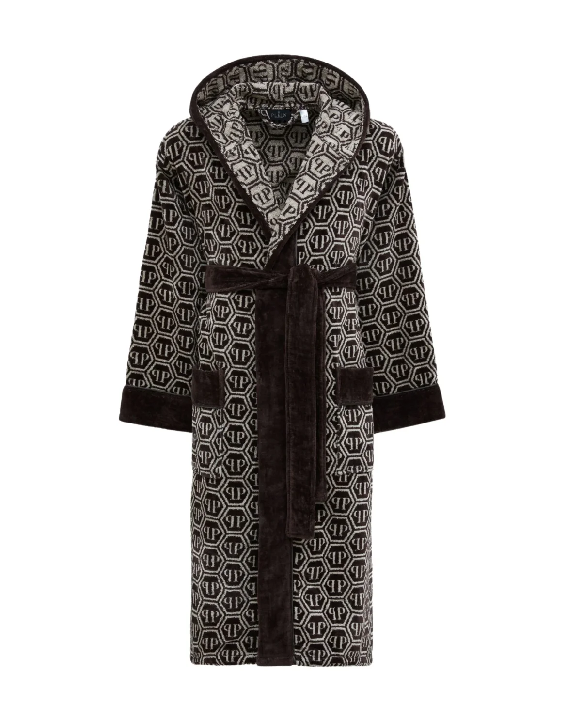 Hooded Bathrobe PP, цвет: Коричневый