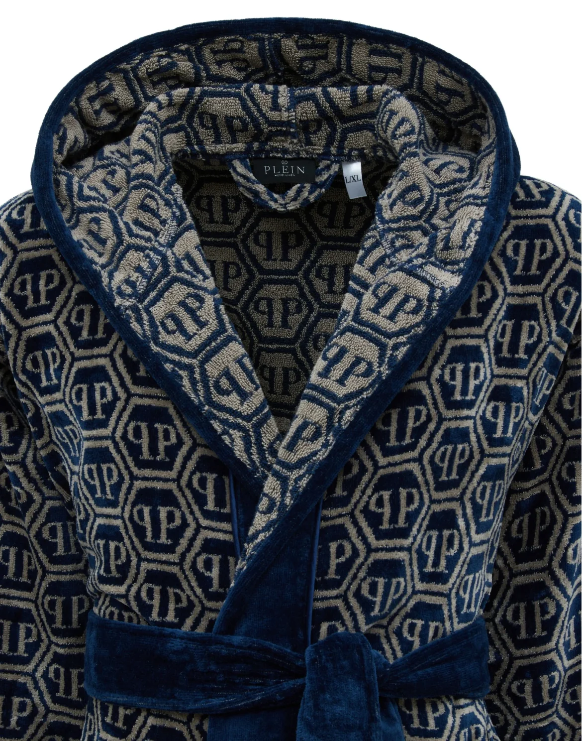 Hooded Bathrobe PP, цвет: Синий