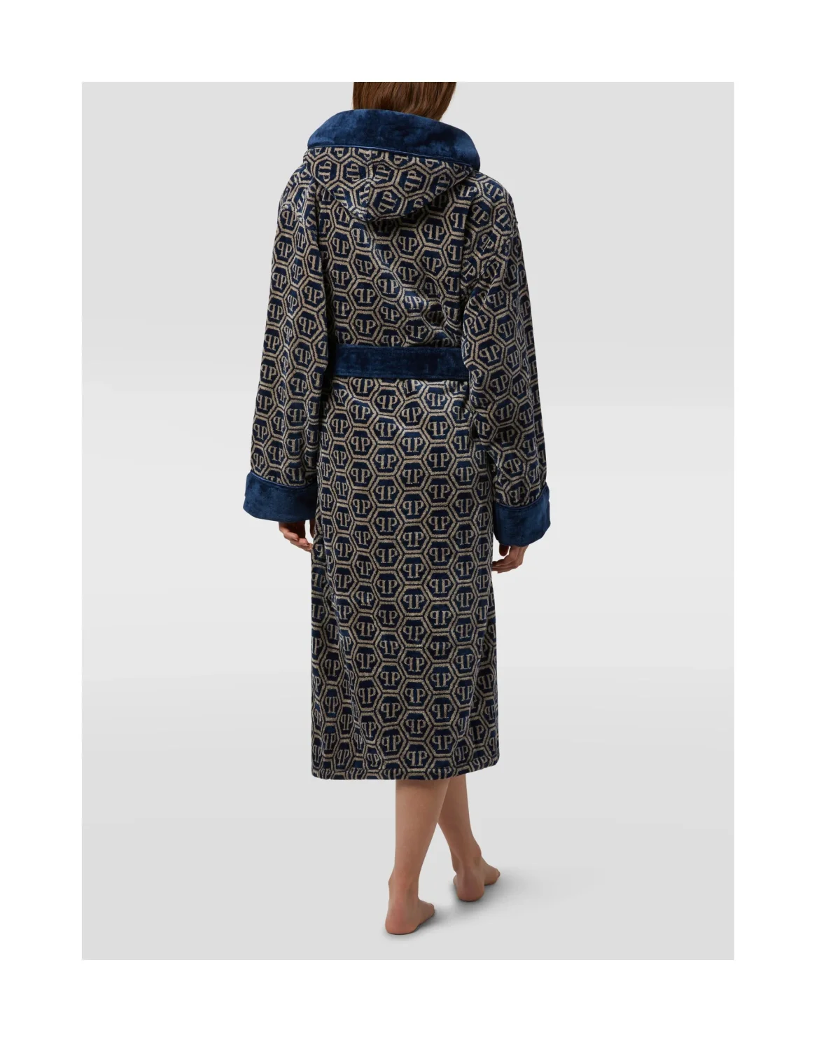 Hooded Bathrobe PP, цвет: Синий