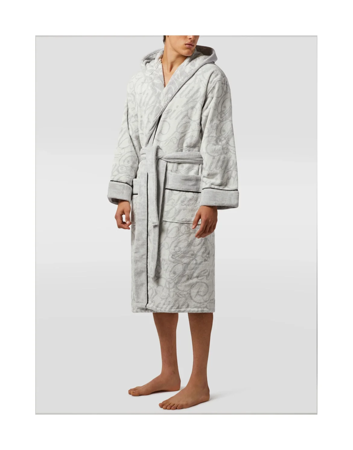 Hooded Bathrobe Signature, цвет: Белый