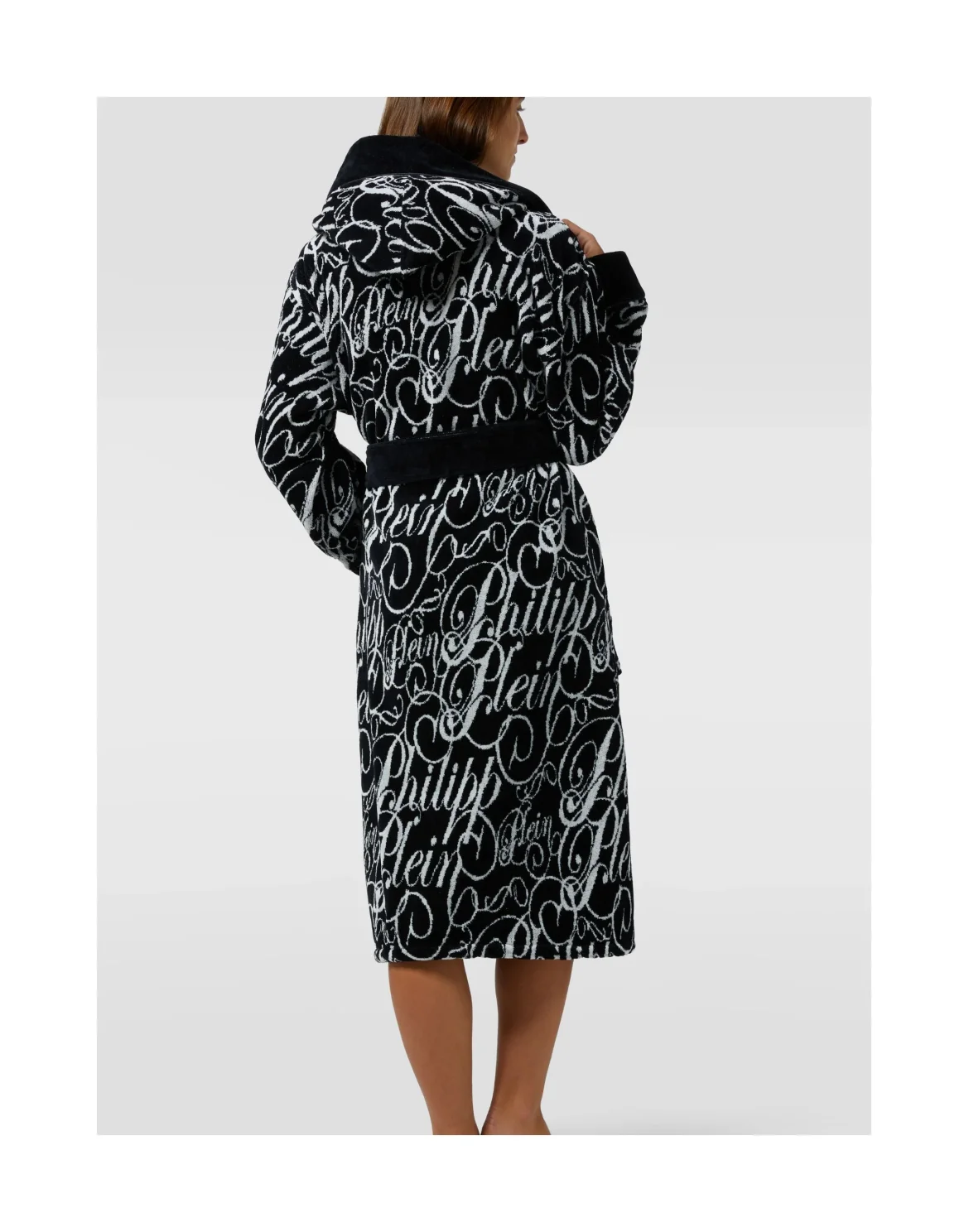 Hooded Bathrobe Signature, цвет: Черный