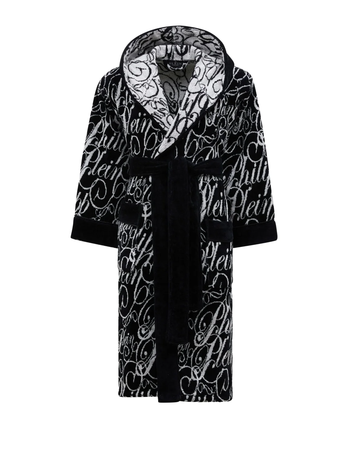 Hooded Bathrobe Signature, цвет: Черный