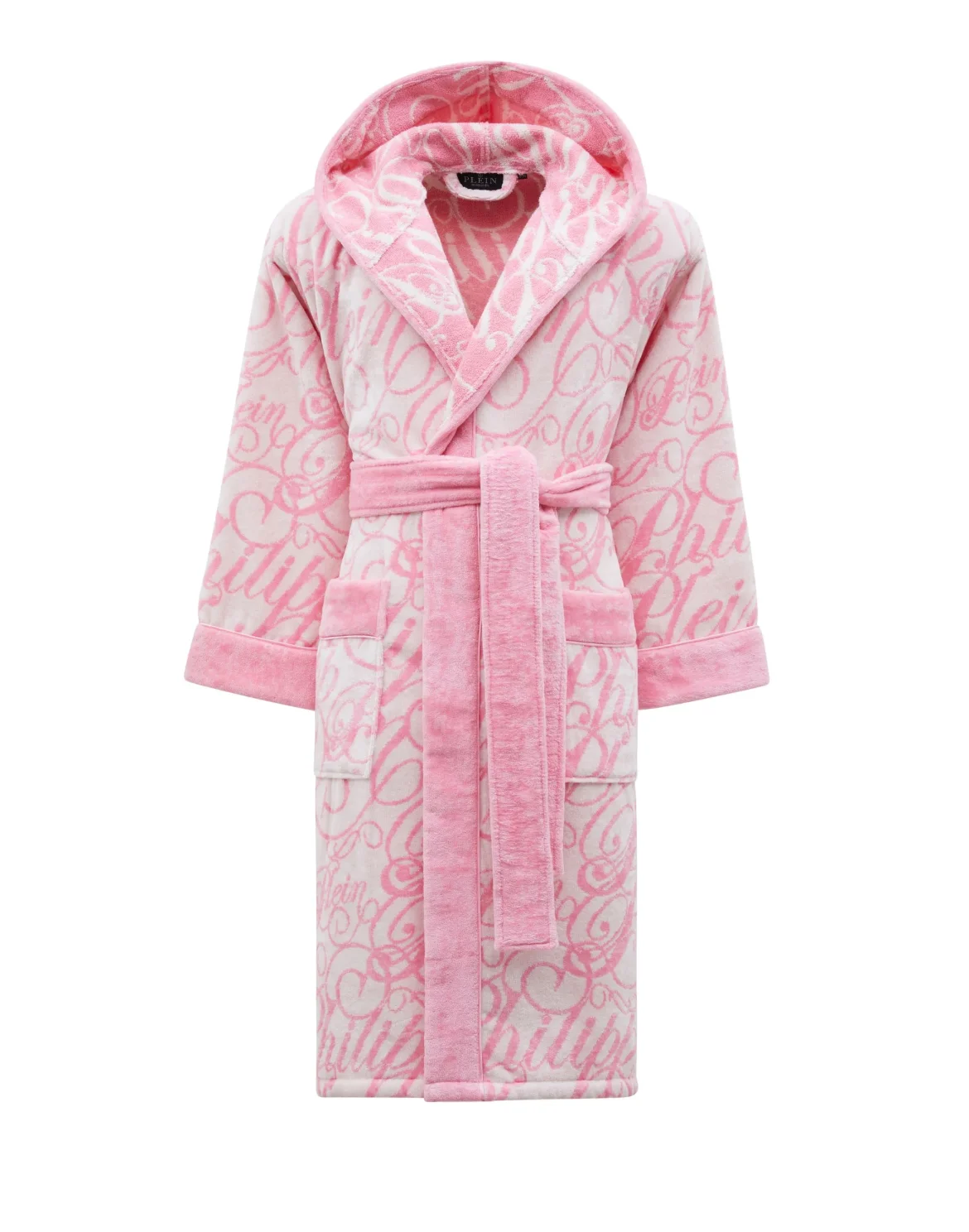 Hooded Bathrobe Signature, цвет: Розовый