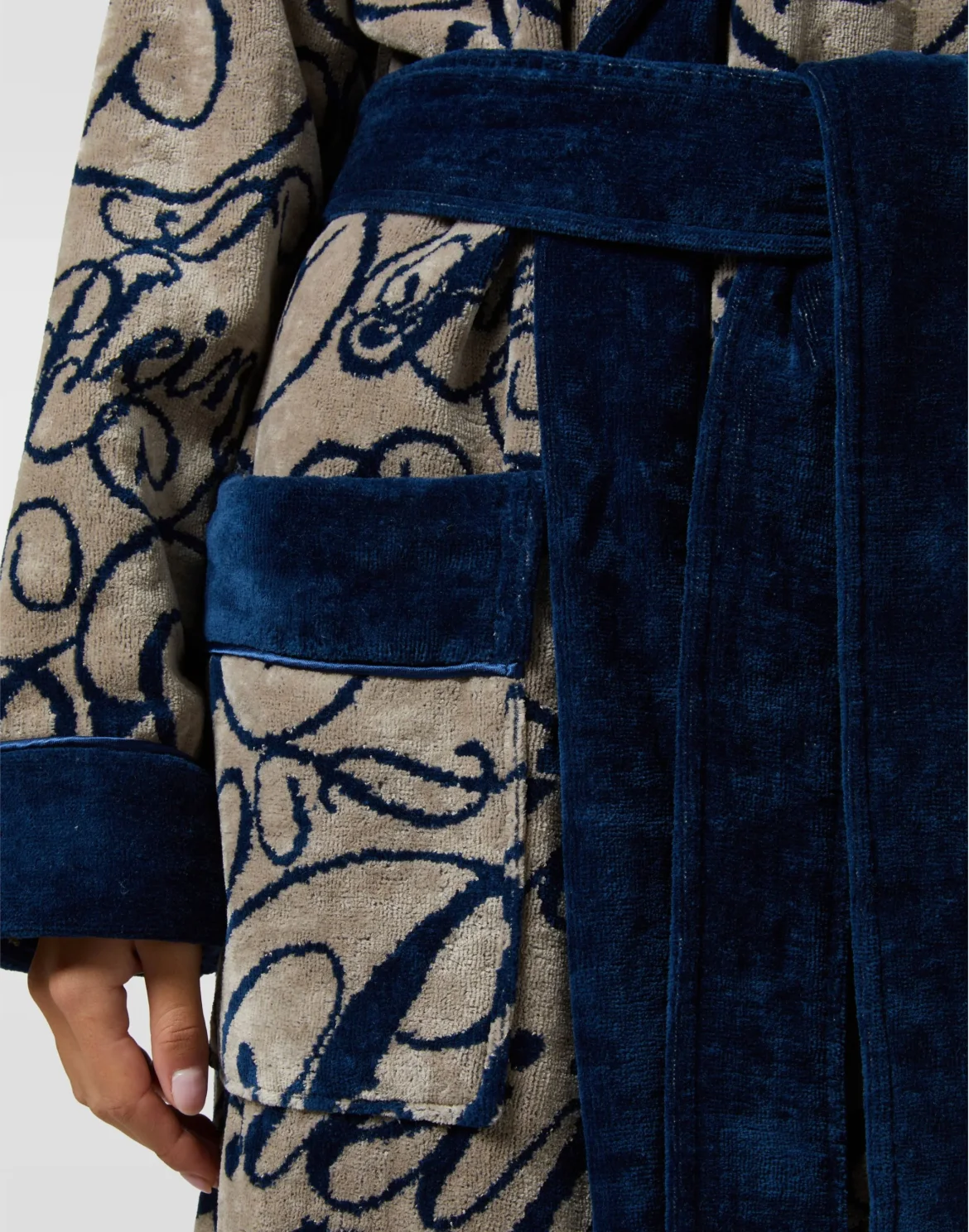 Hooded Bathrobe Signature, цвет: Синий