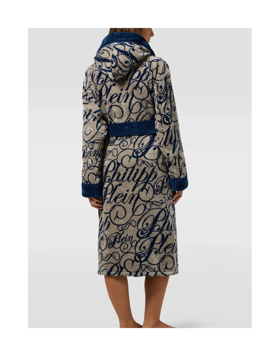Hooded Bathrobe Signature, цвет: Синий