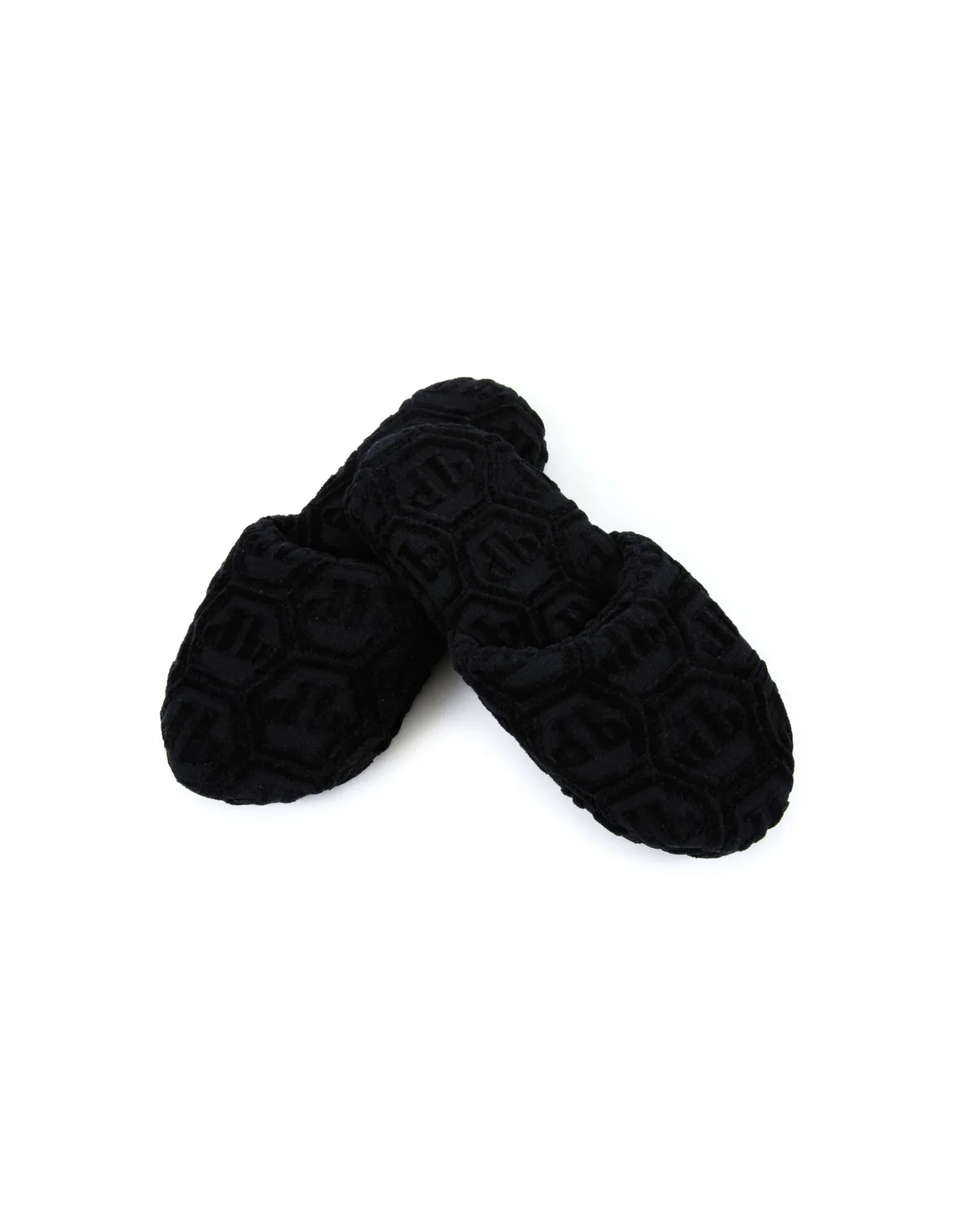 Puffy Slippers Hexagon, цвет: Черный
