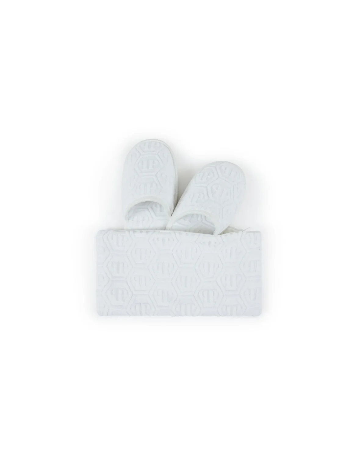 Flat Slippers Hexagon, цвет: Белый