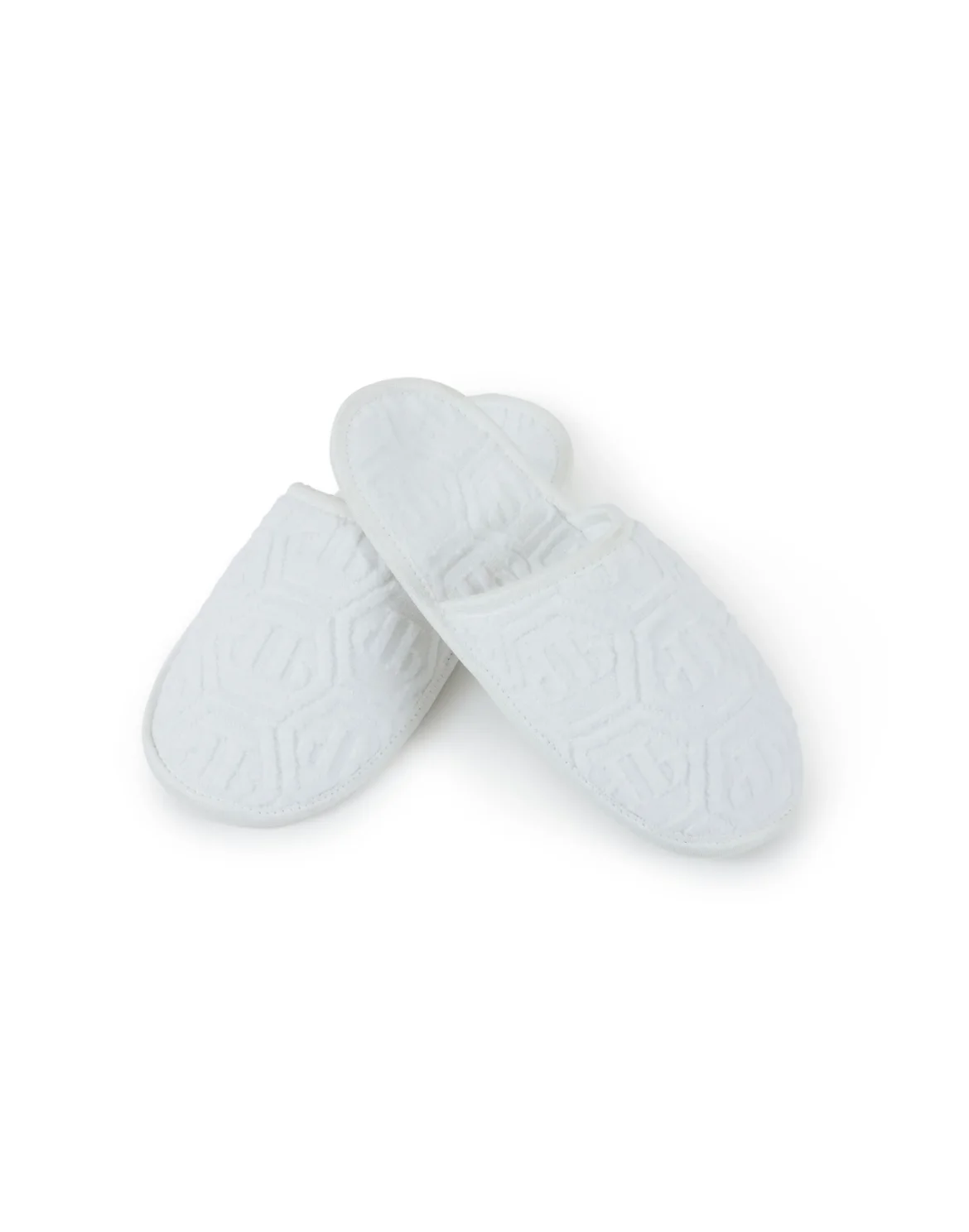 Flat Slippers Hexagon, цвет: Белый
