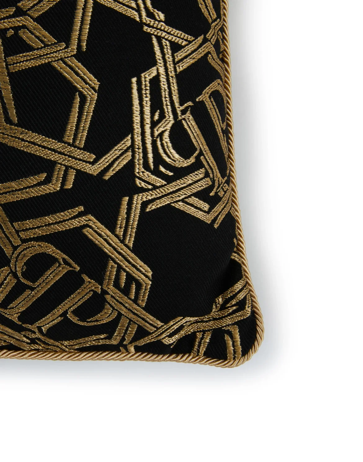 Jacquard Cushion Chains 40x40, цвет: Черный