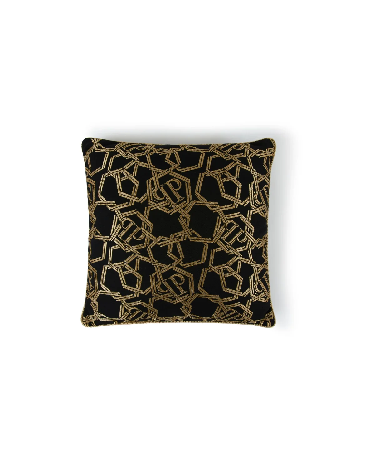 Jacquard Cushion Chains 40x40, цвет: Черный