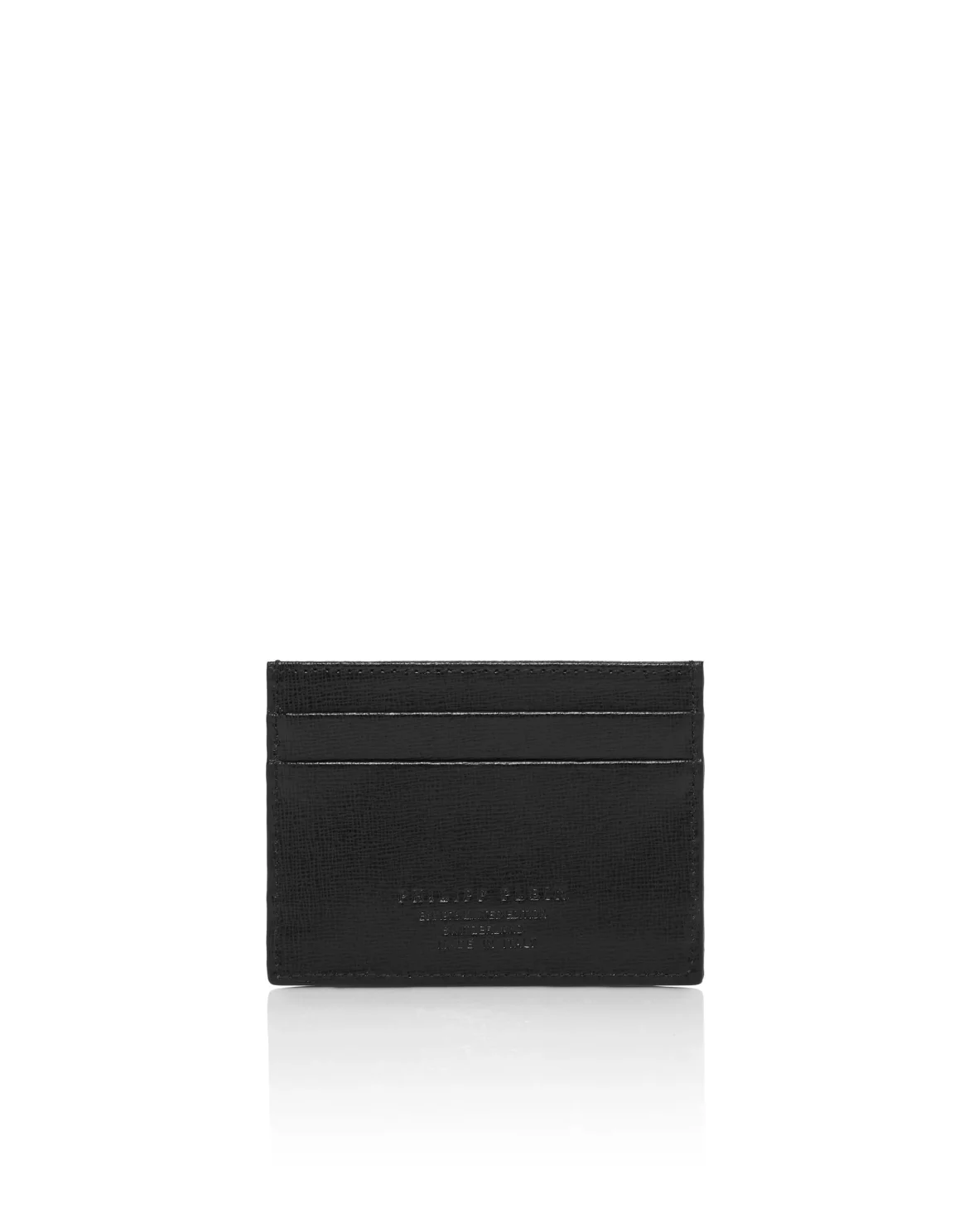 Saffiano Leather Card Holder Hexagon, цвет: Черный