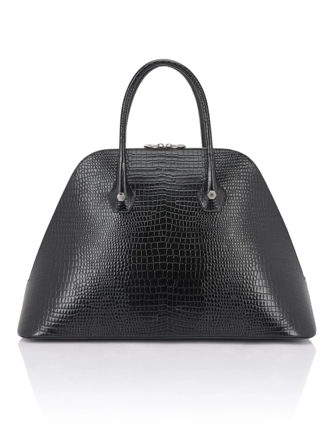 Philipp Plein Majestic Handbag Cocco Large, цвет: Черный