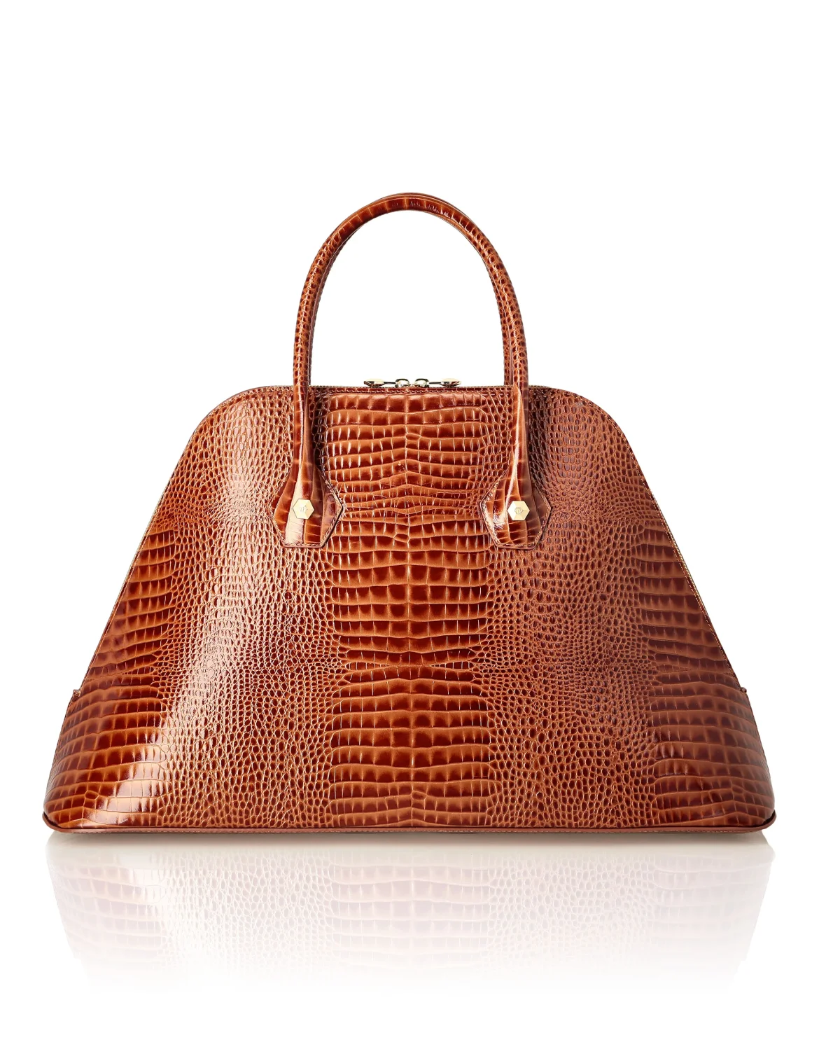 Philipp Plein Majestic Handbag Cocco Large, цвет: Коричневый