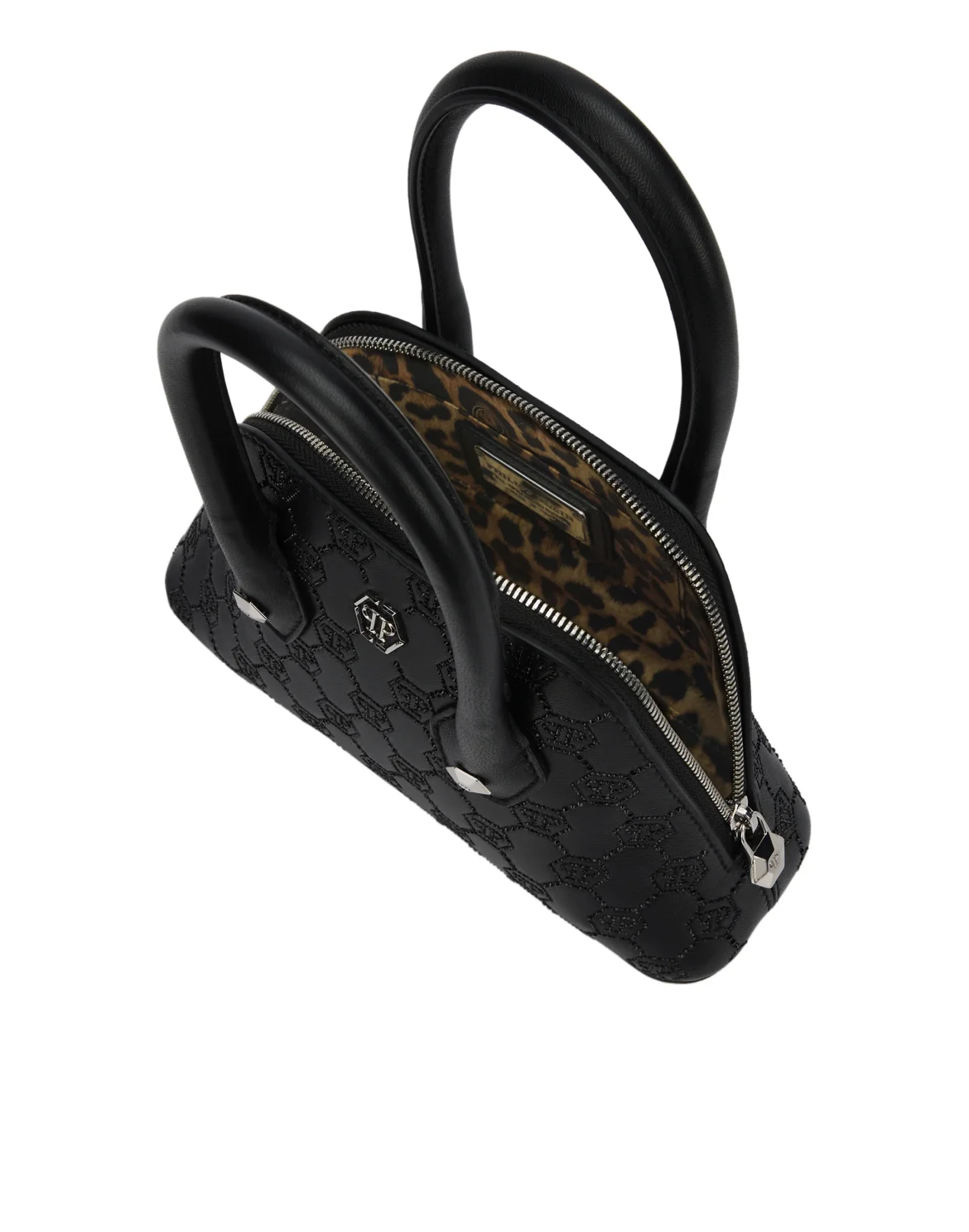 Philipp Plein Majestic Handbag Monogram Small, цвет: Черный