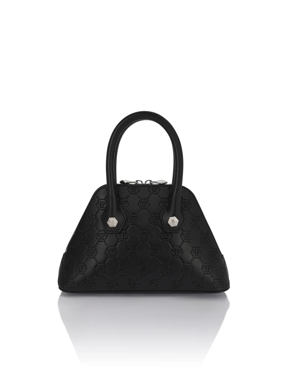 Philipp Plein Majestic Handbag Monogram Small, цвет: Черный