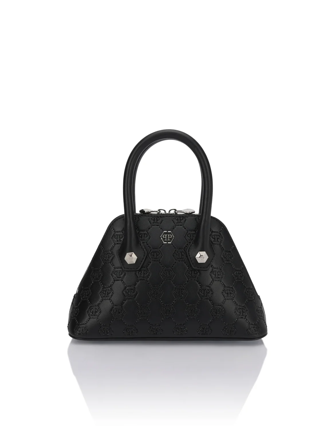 Philipp Plein Majestic Handbag Monogram Small, цвет: Черный