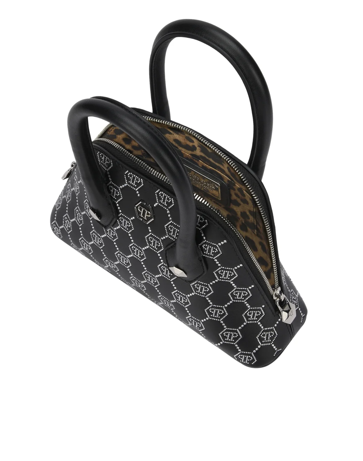 Philipp Plein Majestic Handbag Monogram Small, цвет: Черный