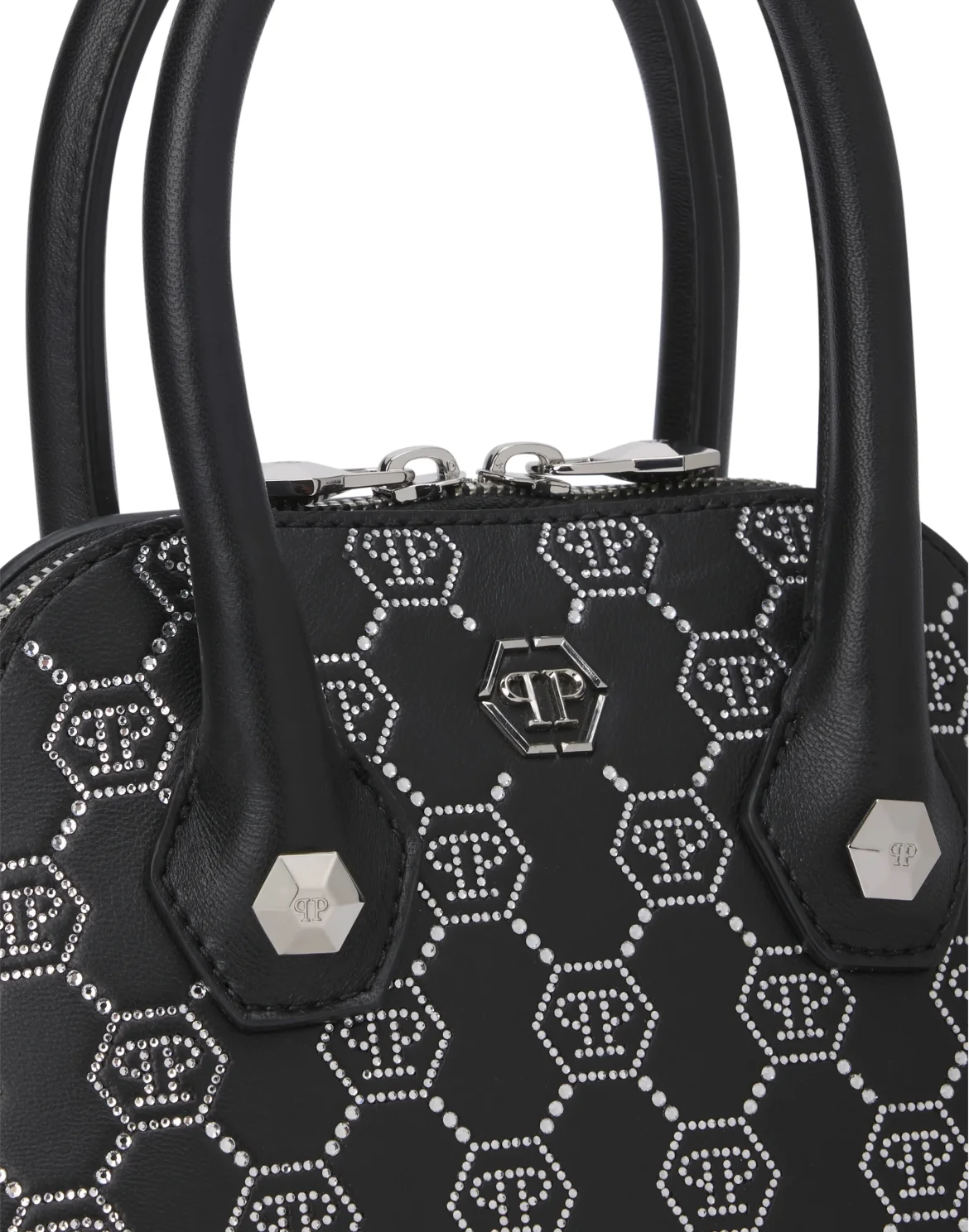 Philipp Plein Majestic Handbag Monogram Small, цвет: Черный