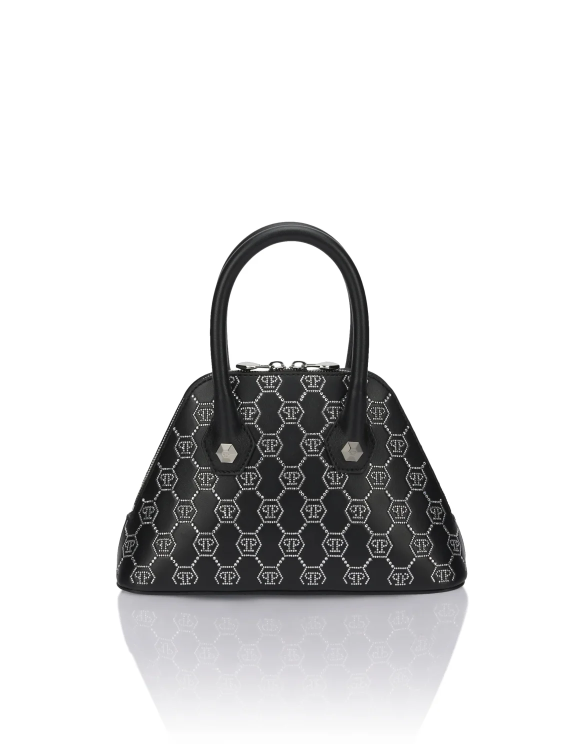Philipp Plein Majestic Handbag Monogram Small, цвет: Черный